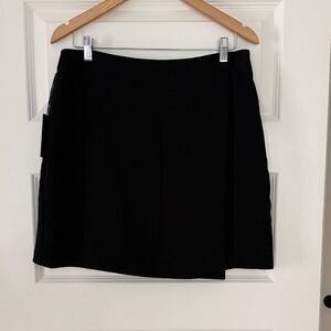 LOFT Versa Crepe Drape Mini Wrap Skirt